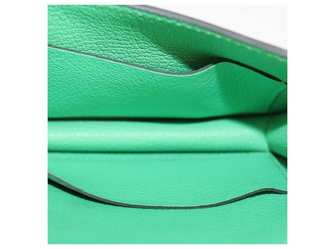 Hermès Portafoglio Constance Slim Hermes in pelle Evercolor Vert Comics - vista 7