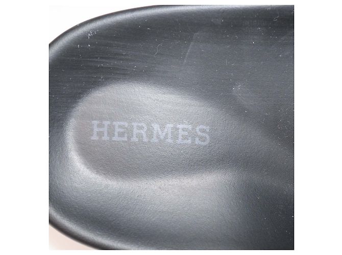Hermès Sandali Chypre in pelle bianca Hermes - vista 7