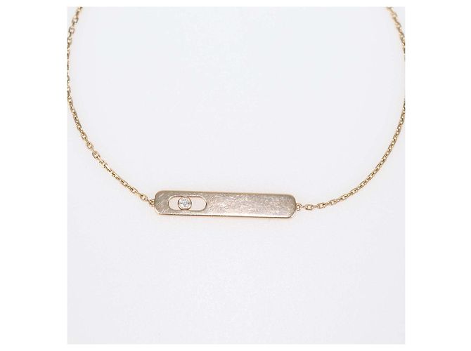 Pulseira Messika My First Diamond em ouro rosa 18K - vista 2