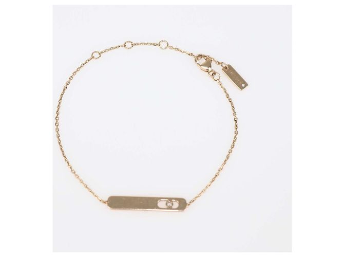Pulseira Messika My First Diamond em ouro rosa 18K - vista 3