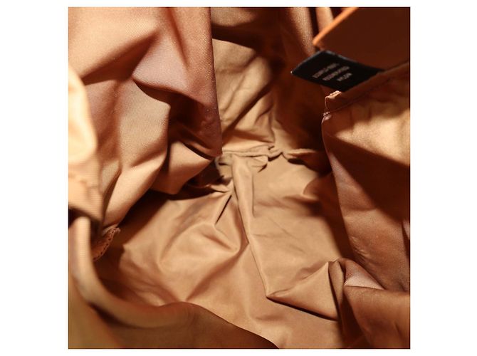 Prada Beige,Camel Macrame Cotton and Leather Medium Noue Bag - view 6