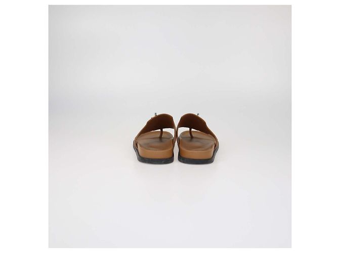 Hermès Sandales Empire en cuir Gold Hermes - vue 5