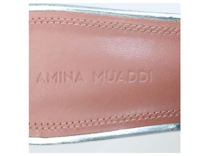 Sandali platform Amina Muaddi Clear PVC Dalida 140 - vista 6