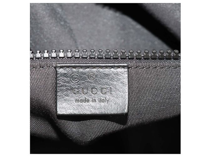 Borsa Duffle Gucci in tela nera XL GG e nylon Web - vista 5