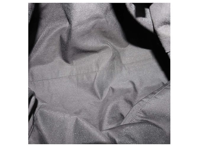 Borsa Duffle Gucci in tela nera XL GG e nylon Web - vista 6