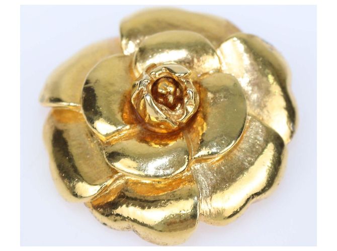 Spilla Camelia Chanel tono oro - vista 2
