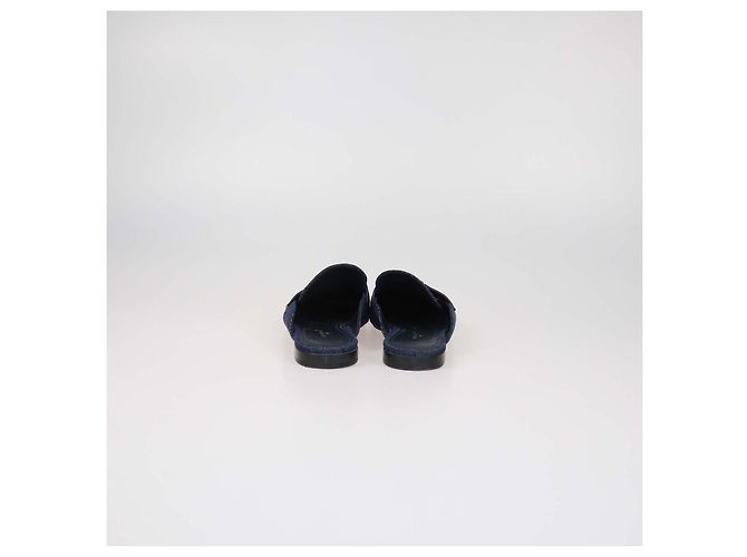 Mules aperte LV Mare in denim blu scuro Louis Vuitton - vista 5