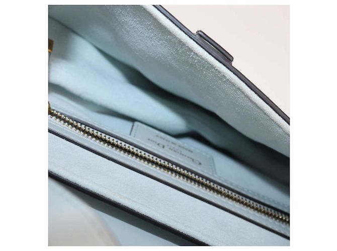 Bolsa Saddle Christian Dior em couro azul claro com alça - vista 6