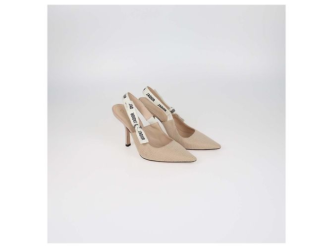 Christian Dior J'Adior Slingback Pumps aus technischem Stoff in Nude - Ansicht 2