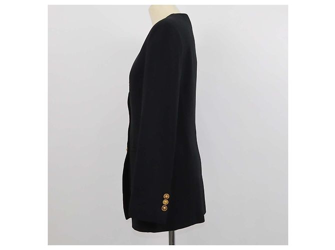 Blazer Versace Black Blend Acetate Keyhole - vista 2