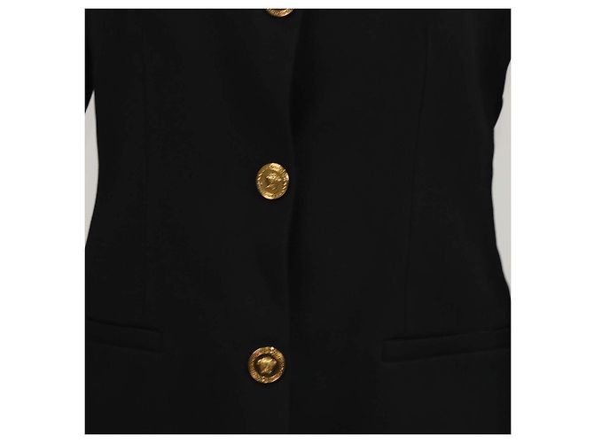 Blazer Versace Black Blend Acetate Keyhole - vista 4