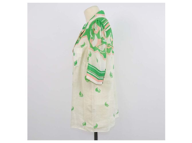 Zimmermann Multicolor Ramie Hemd mit Segelboot-Print - Ansicht 2