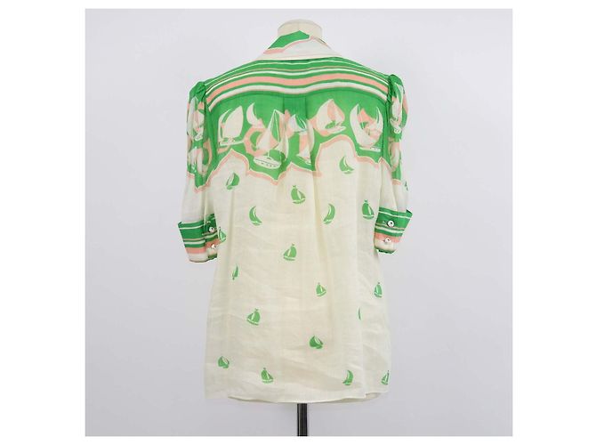 Zimmermann Multicolor Ramie Hemd mit Segelboot-Print - Ansicht 3