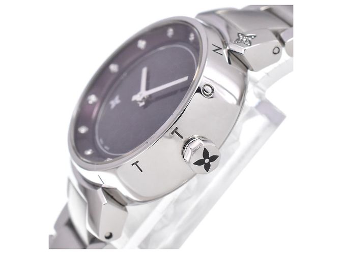 Louis Vuitton Tambour Quartz Stainless Steel 28 - vista 3