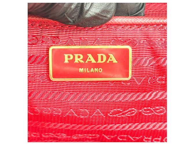 Prada Double Zip Lux Vernice Saffiano Leather Medium - vue 6