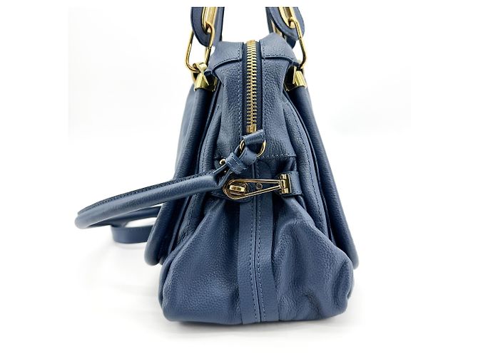 Chloé Chloe Paraty Military Top Handle Leather Medium - vista 3