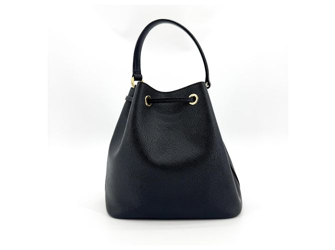 Prada Bolsa Bucket com Alça de Mão em Couro Saffiano Small - vista 2