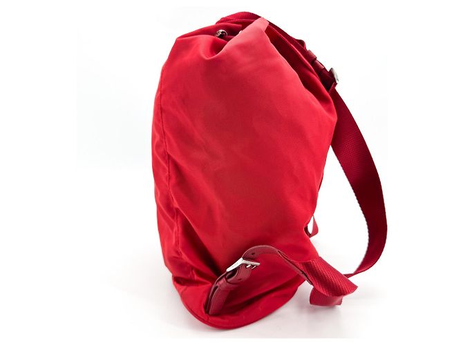 Prada Front Zip Drawstring Tessuto Large - vista 4
