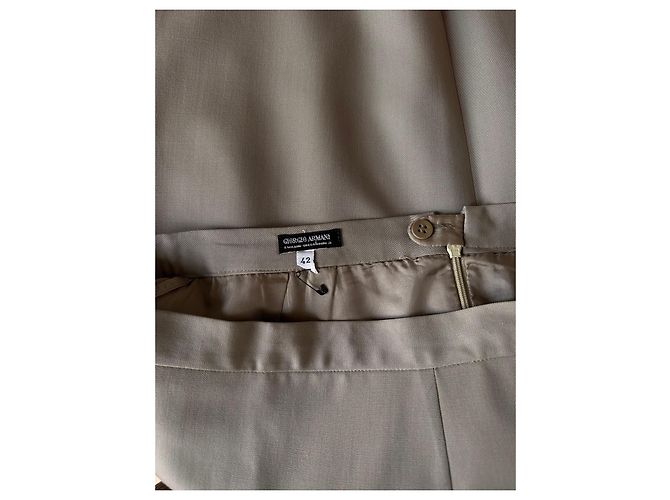 Falda recta beige Giorgio Armani - vista 2