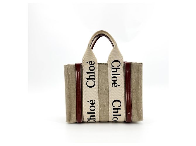 Chloé Chloe Woody Canvas with Leather Medium - vue 2