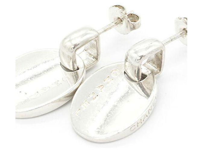 Orecchini a lobo Chanel in argento sterling 925 - vista 3
