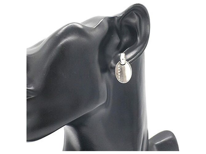 Orecchini a lobo Chanel in argento sterling 925 - vista 8