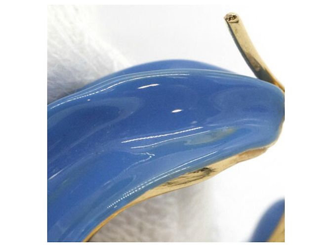 Céline Pendientes de botón Celine para mujer en azul y dorado - vista 5