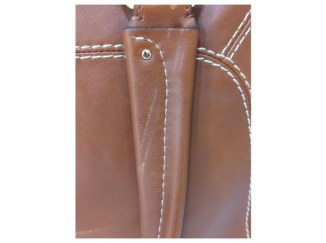 Lancel Borsa Mademoiselle Adjani in pelle marrone - vista 16