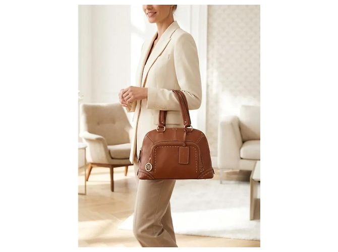 Lancel Borsa Mademoiselle Adjani in pelle marrone - vista 2