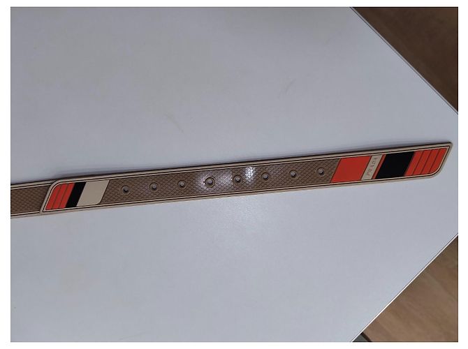 Ceinture Prada en cuir et caoutchouc à logo rayé - vue 5