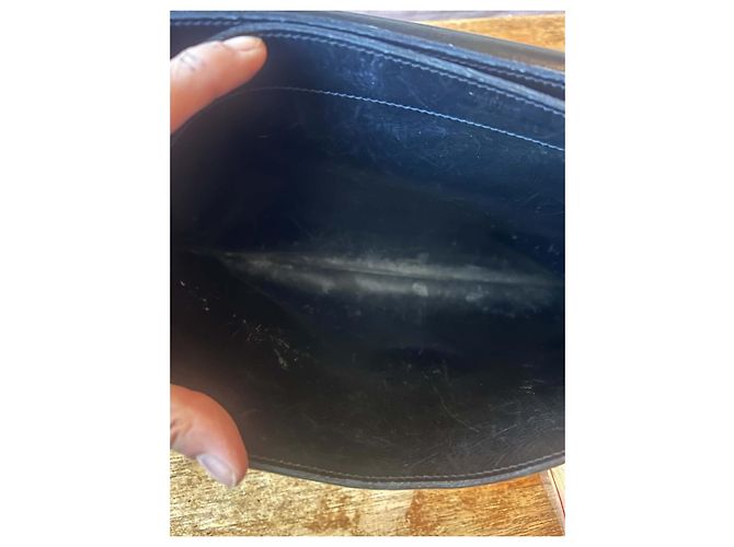 Hermès Sac à Dépêches 38 Borsa da Ufficio in Pelle Box Nera - vista 11