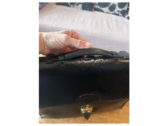 Hermès Sac à Dépêches 38 Borsa da Ufficio in Pelle Box Nera - vista 3