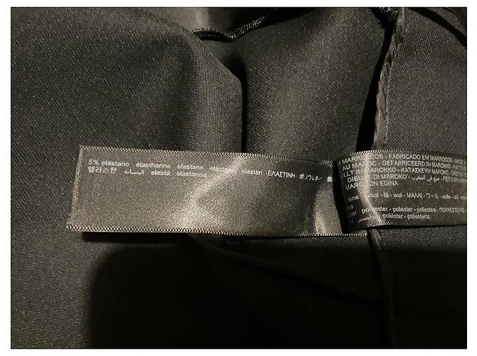Massimo Dutti Plisseerock Schwarz mit Schnalle - Ansicht 3
