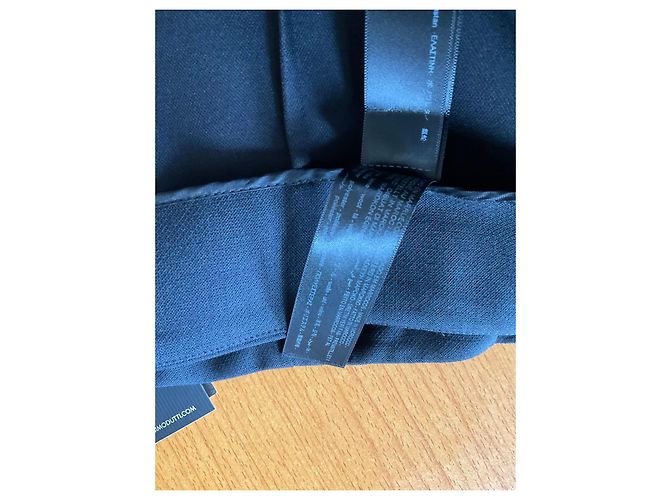 Massimo Dutti Plisseerock Schwarz mit Schnalle - Ansicht 8