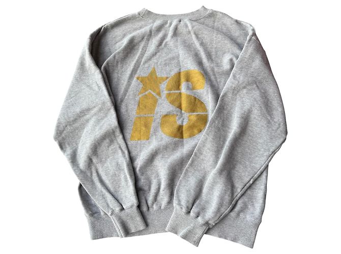 Issey Miyake I.S. Grey Gold Star Logo Sweatshirt - Ansicht 2