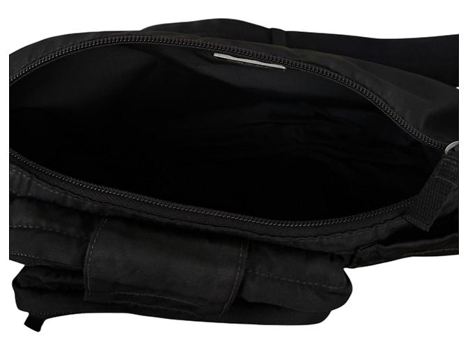 Prada Sac Banane Nylon Tessuto Noir - vue 13