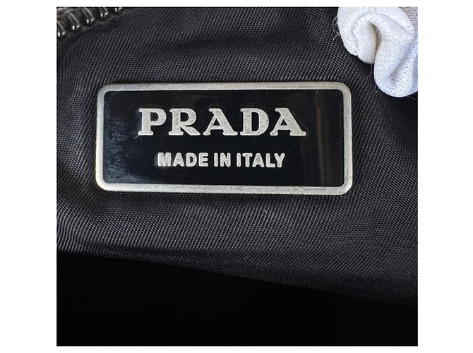 Prada Sac Banane Nylon Tessuto Noir - vue 14