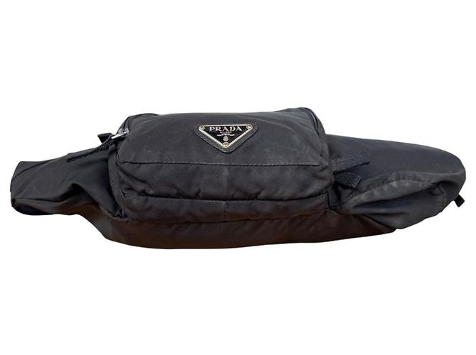 Prada Sac Banane Nylon Tessuto Noir - vue 3