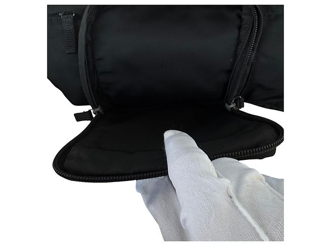 Prada Sac Banane Nylon Tessuto Noir - vue 5