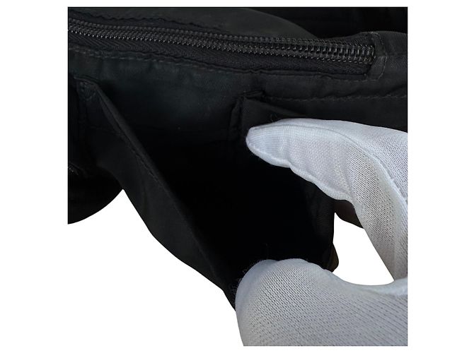 Prada Sac Banane Nylon Tessuto Noir - vue 6