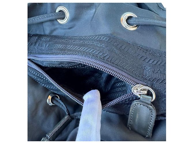 Prada Tessuto Nylon Backpack Dark Navy - view 12