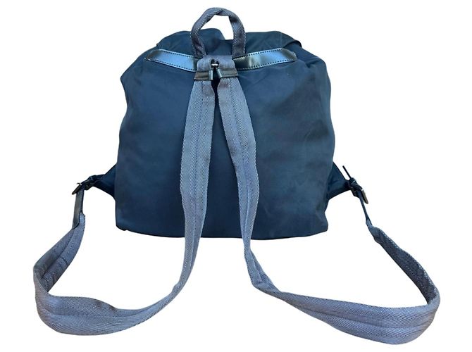 Prada Tessuto Nylon Backpack Dark Navy - view 4