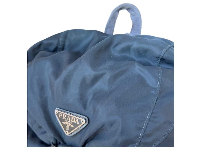 Prada Tessuto Nylon Backpack Dark Navy - view 5