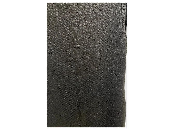 Vestido Gucci de punto negro con estampado de pitón Talla L - vista 2