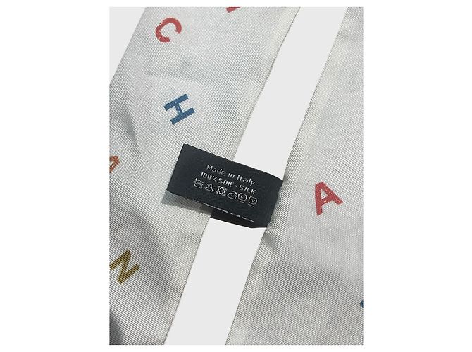 Chanel slim Foulard weiß multicolor - Ansicht 6