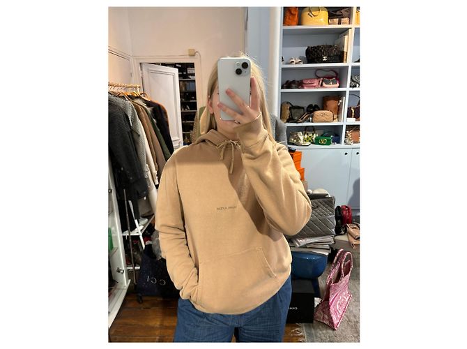 Autre Marque Sweat Saint Laurent camel T.M - vista 3