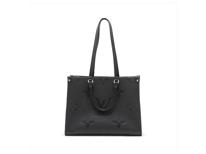 Louis Vuitton Borsa a spalla Onthego MM in pelle di vitello grana Empreinte Giant monogram - vista 4