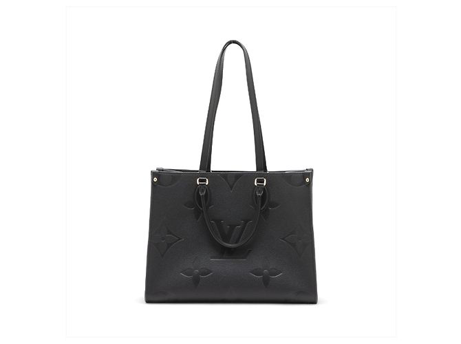 Louis Vuitton mala de ombro Onthego MM em couro de bezerro grão Empreinte Giant monogram - vista 4