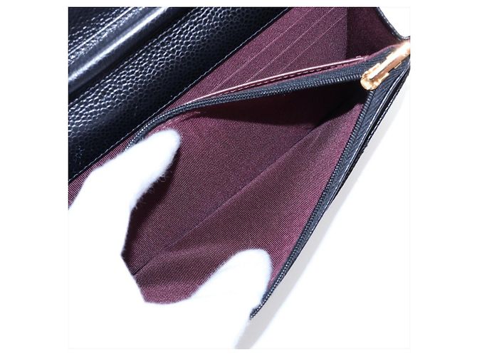 Chanel WOC Pelle Caviar Matelassé Flap Crossbody Black - vista 8
