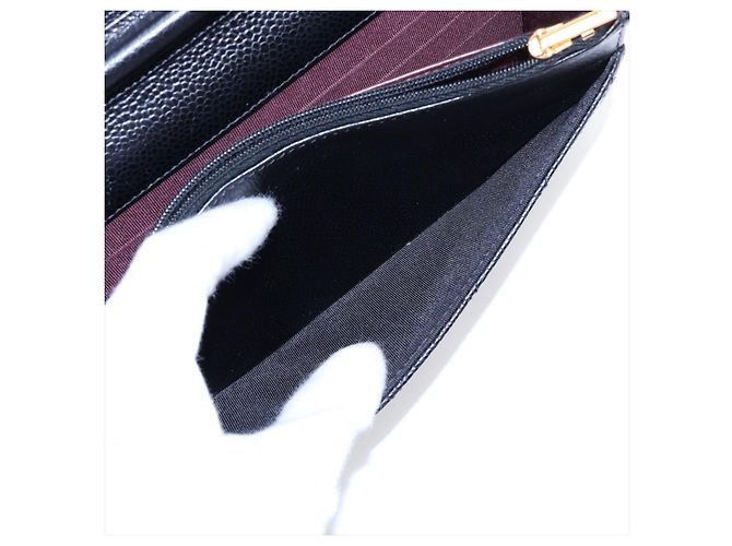 Chanel WOC Pelle Caviar Matelassé Flap Crossbody Black - vista 9